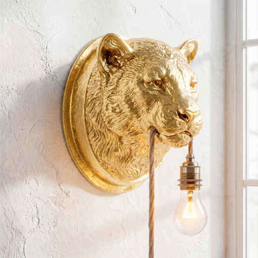 Lampada Leonessa Oro