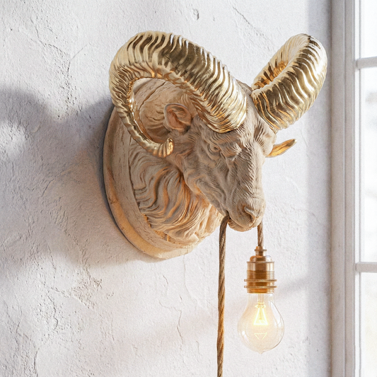 Lampada Ariete Rovere/Oro 30% Fibre di Legno