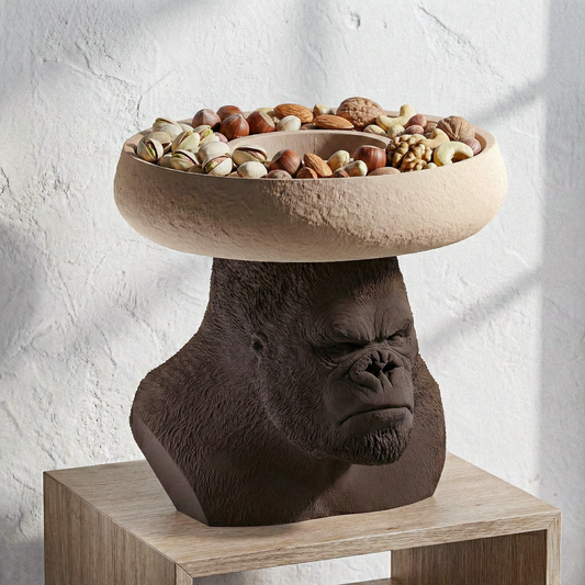 Porta-Snack Gorilla Sandalo/Rovere 30% Fibre di Legno