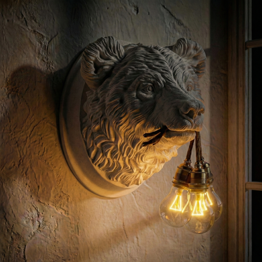 Lampada Orsetto Travertino LINEA TRIPLE