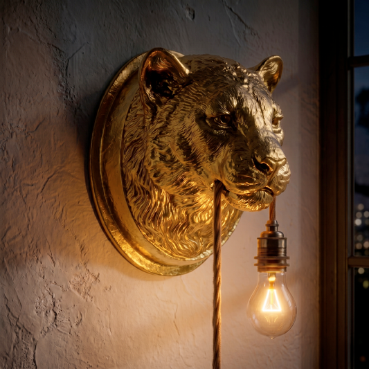 Lampada Leonessa Oro