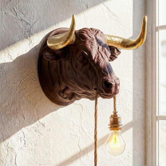 Lampada Toro Sandalo 30% Fibre di Legno